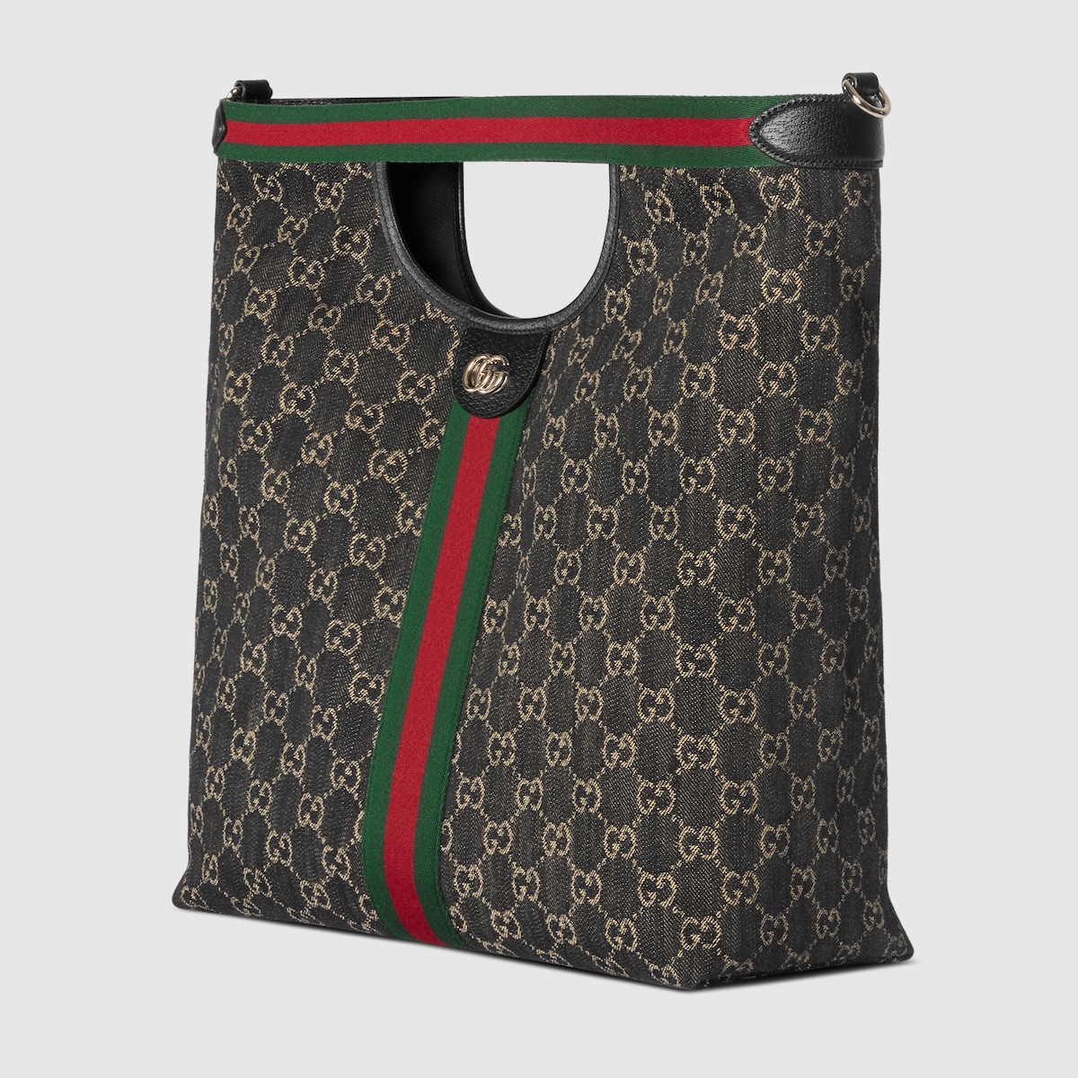 Gucci GGパターン トートバッグ　グッチ グッチ ジリオ〕オンライン限定 ラージ トートバッグ ・ブラック