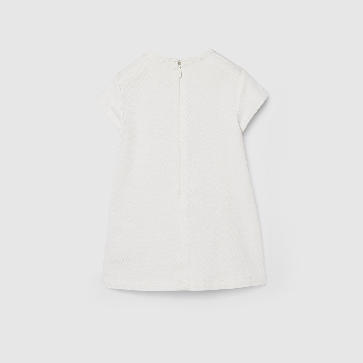 Baby denim dress with Web in white - thumbnail 2
