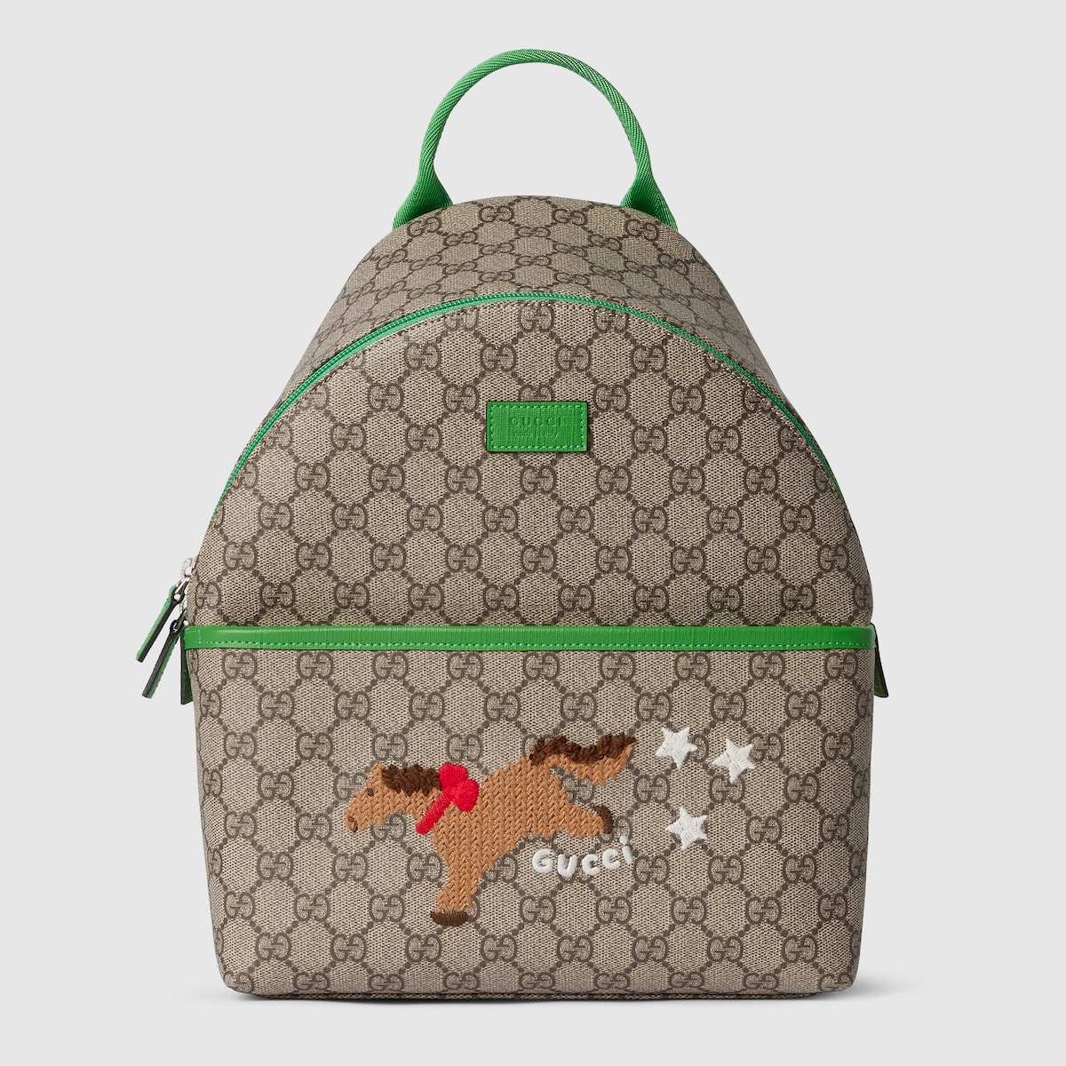 Children's GG backpack in beige and brown GG Supreme | GUCCI® US