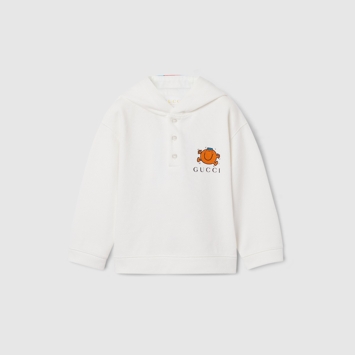 Baby cotton sweatshirt in off white