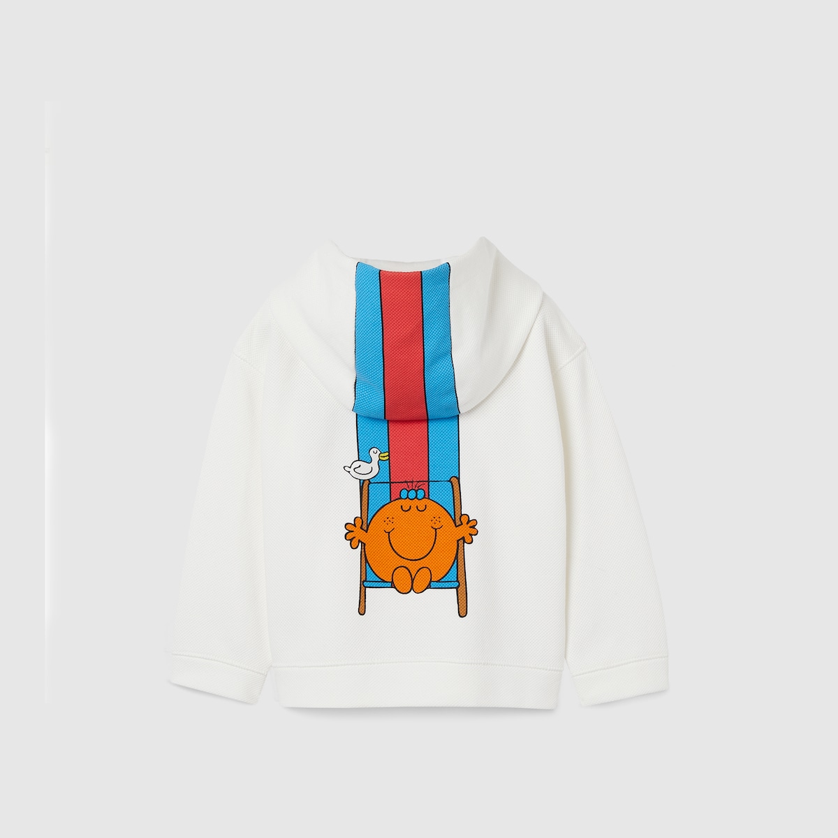 Baby cotton sweatshirt in off white - thumbnail 2