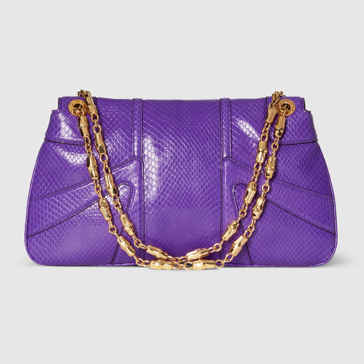 Python evening shoulder bag in purple - thumbnail 6