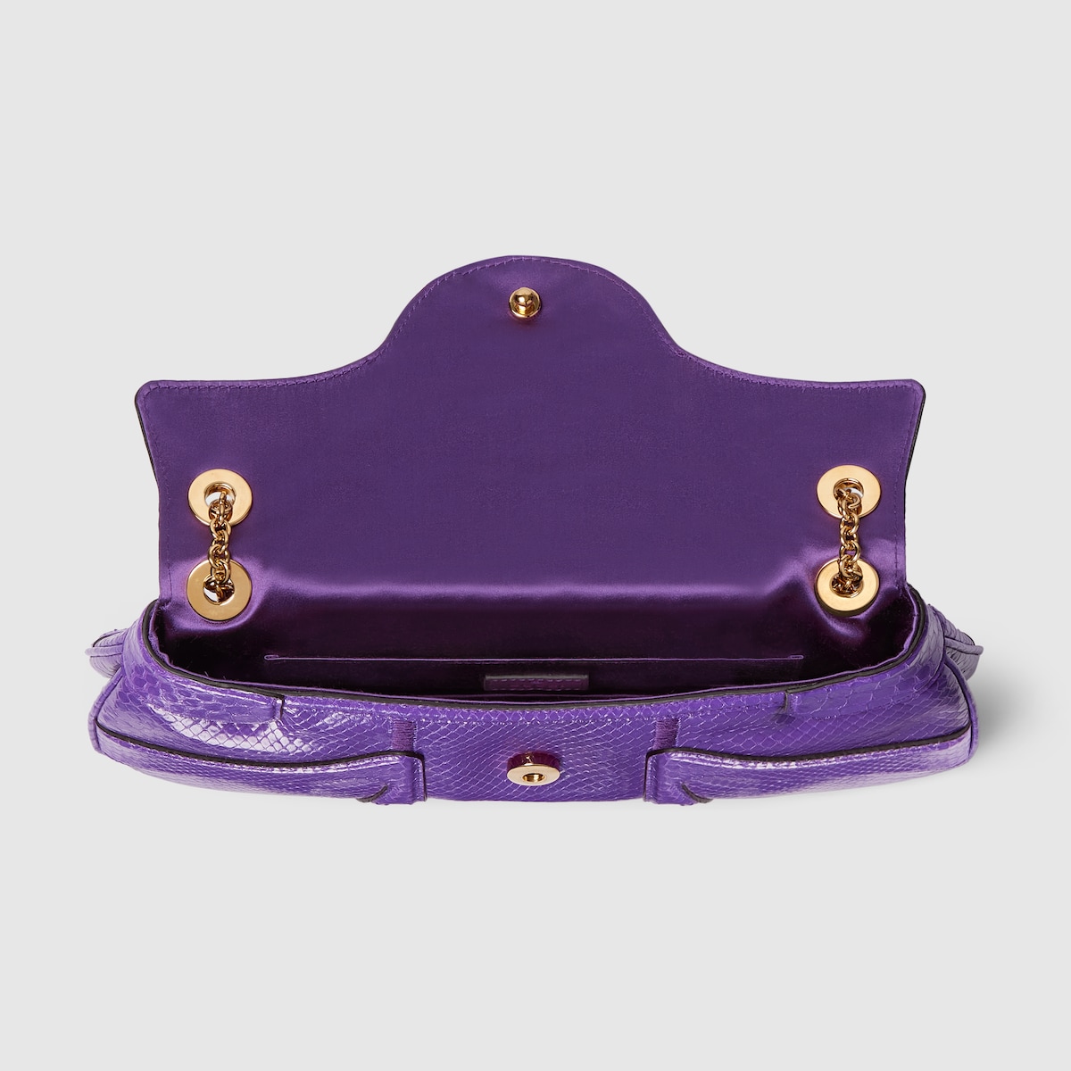 Python evening shoulder bag in purple - thumbnail 4