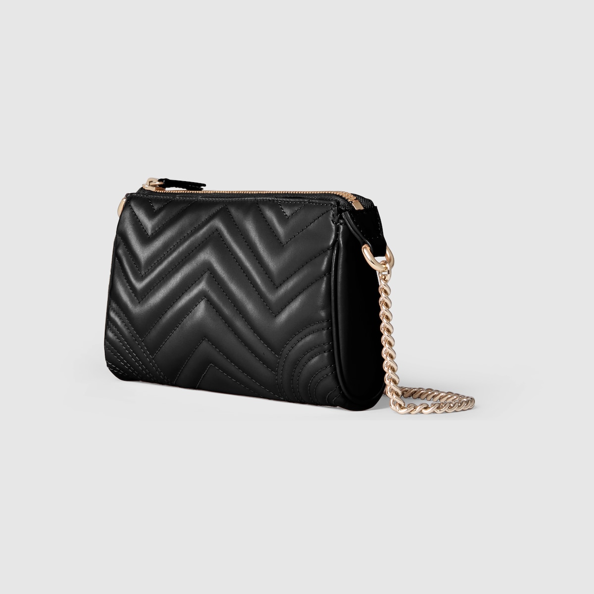 GG Marmont small shoulder bag in black leather | GUCCI® CA