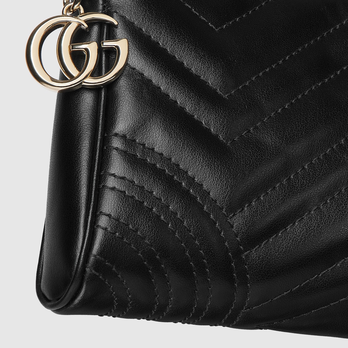 GG Marmont small shoulder bag in black leather | GUCCI® US