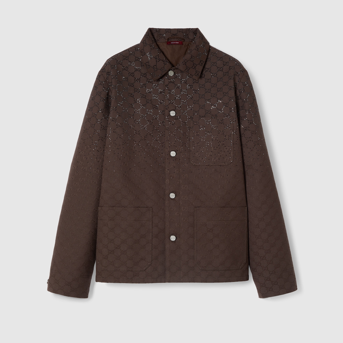 GGキャンバス パデッドジャケット ・ブラウン | GUCCI公式