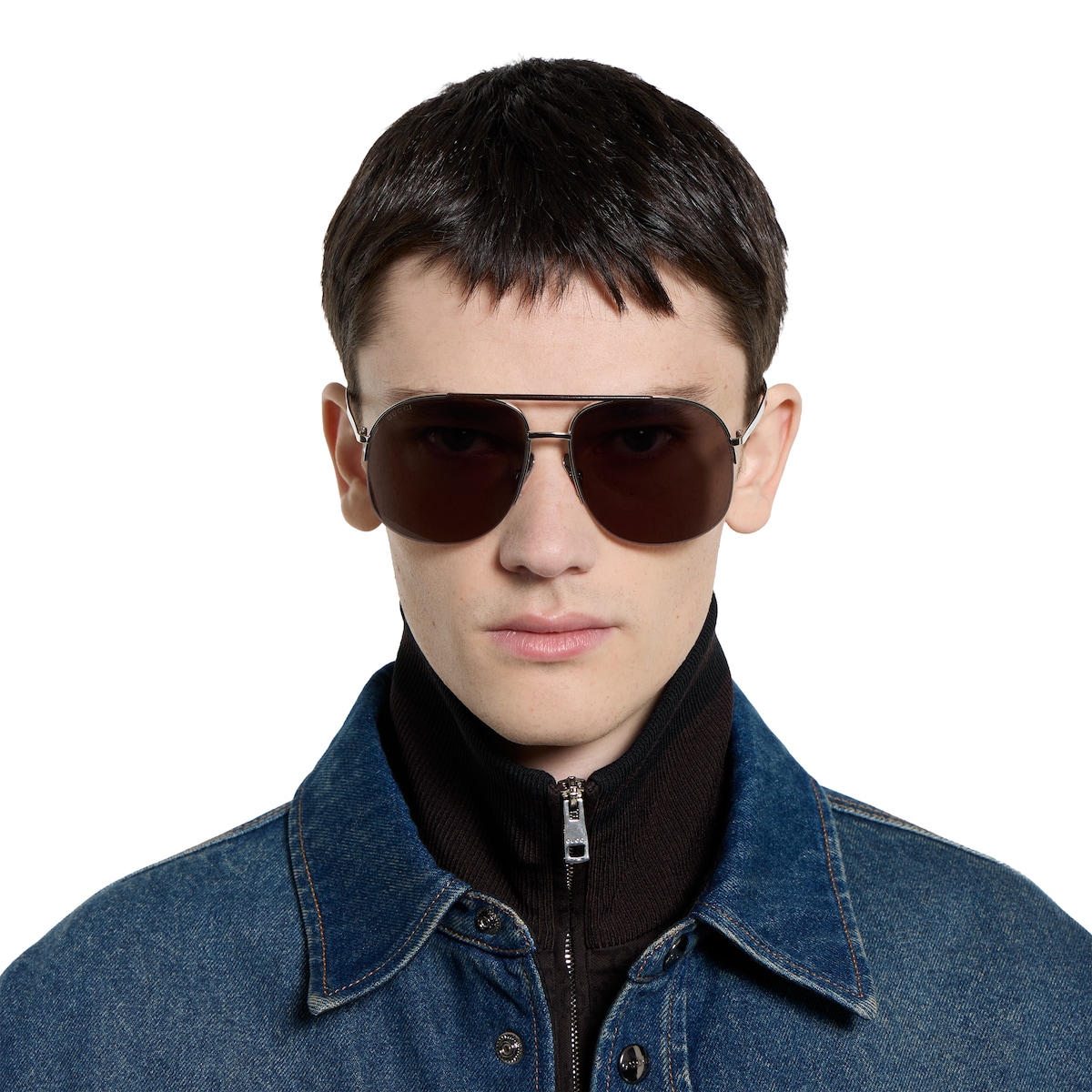 Navigator sunglasses in silver - thumbnail 4
