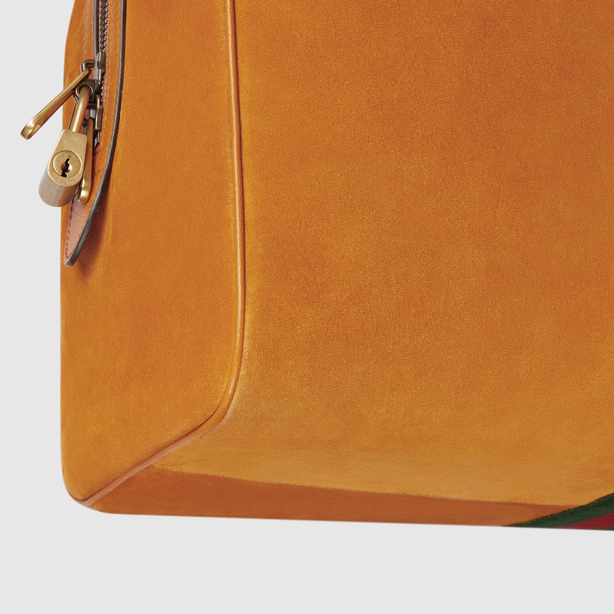 Gucci Savoy medium duffle bag in orange suede - thumbnail 2