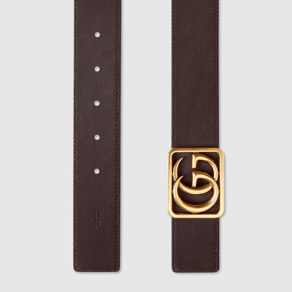 Reversible GG Marmont belt in black Supreme and black leather - thumbnail 10