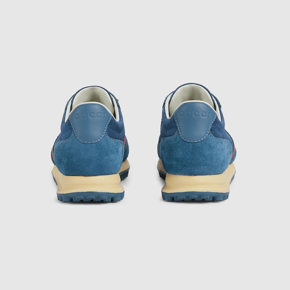 Children's Gucci Re-Motion sneakers in blue GG nylon and suede - thumbnail 2
