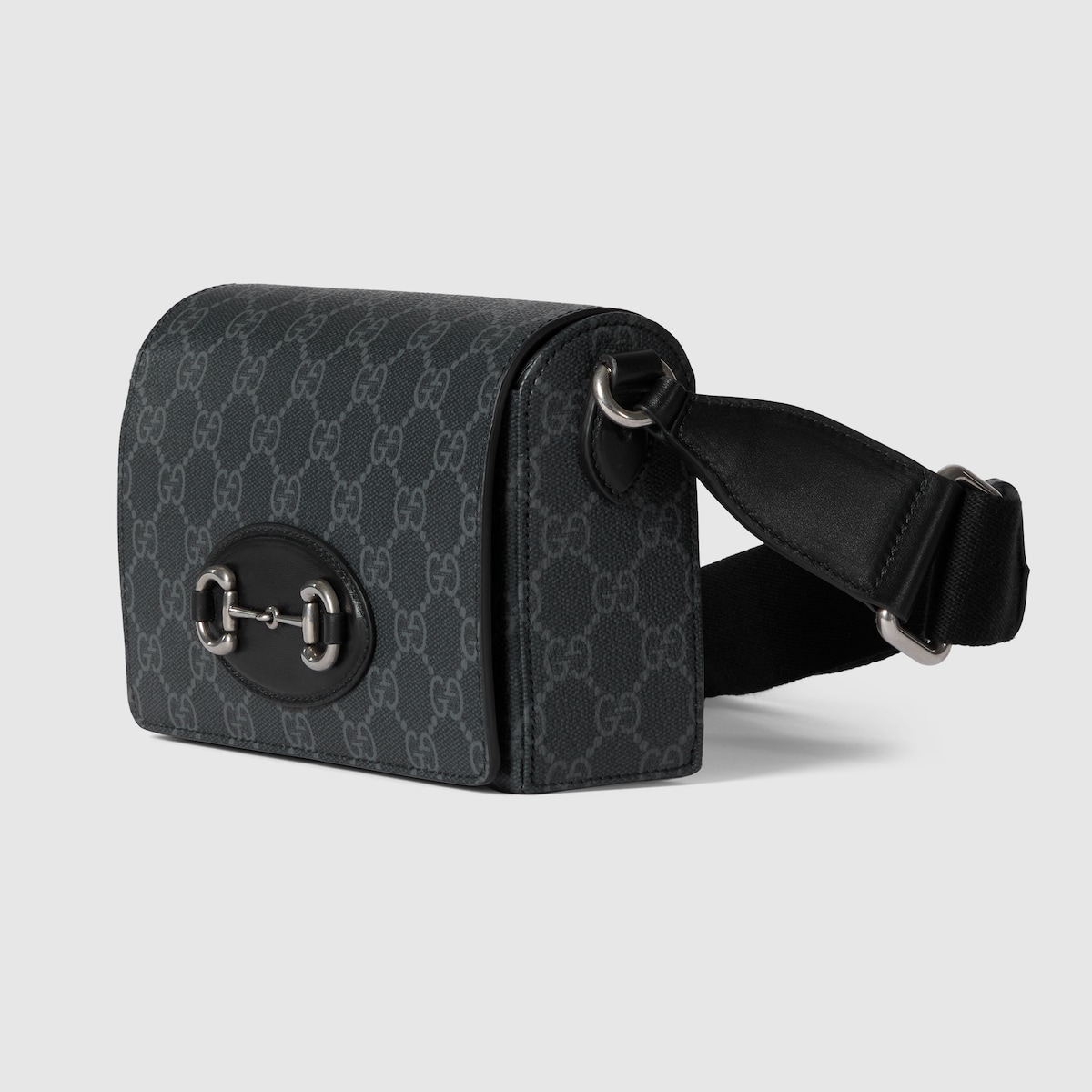 Gucci Horsebit 1955 mini bag in beige and brown GG Supreme - thumbnail 4