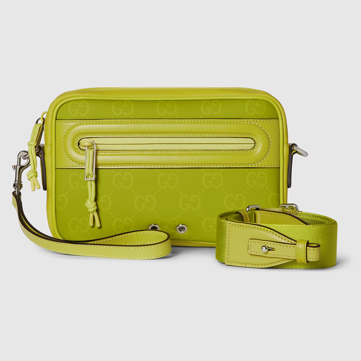グッチ エッジ〕スモール クロスボディバッグ ・アシッドグリーン GG