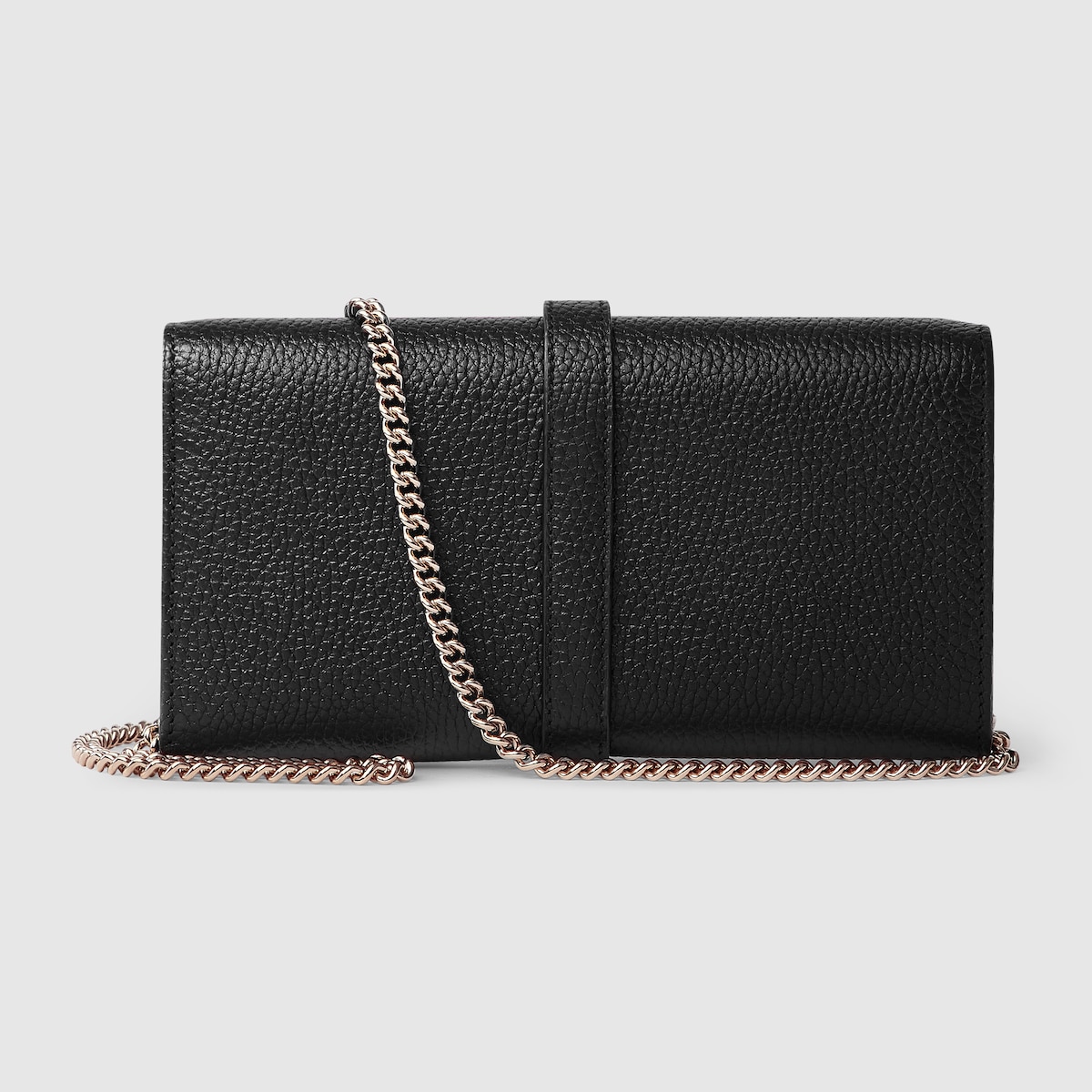 Gucci Jackie 1961 wallet on chain in black leather | GUCCI® CA