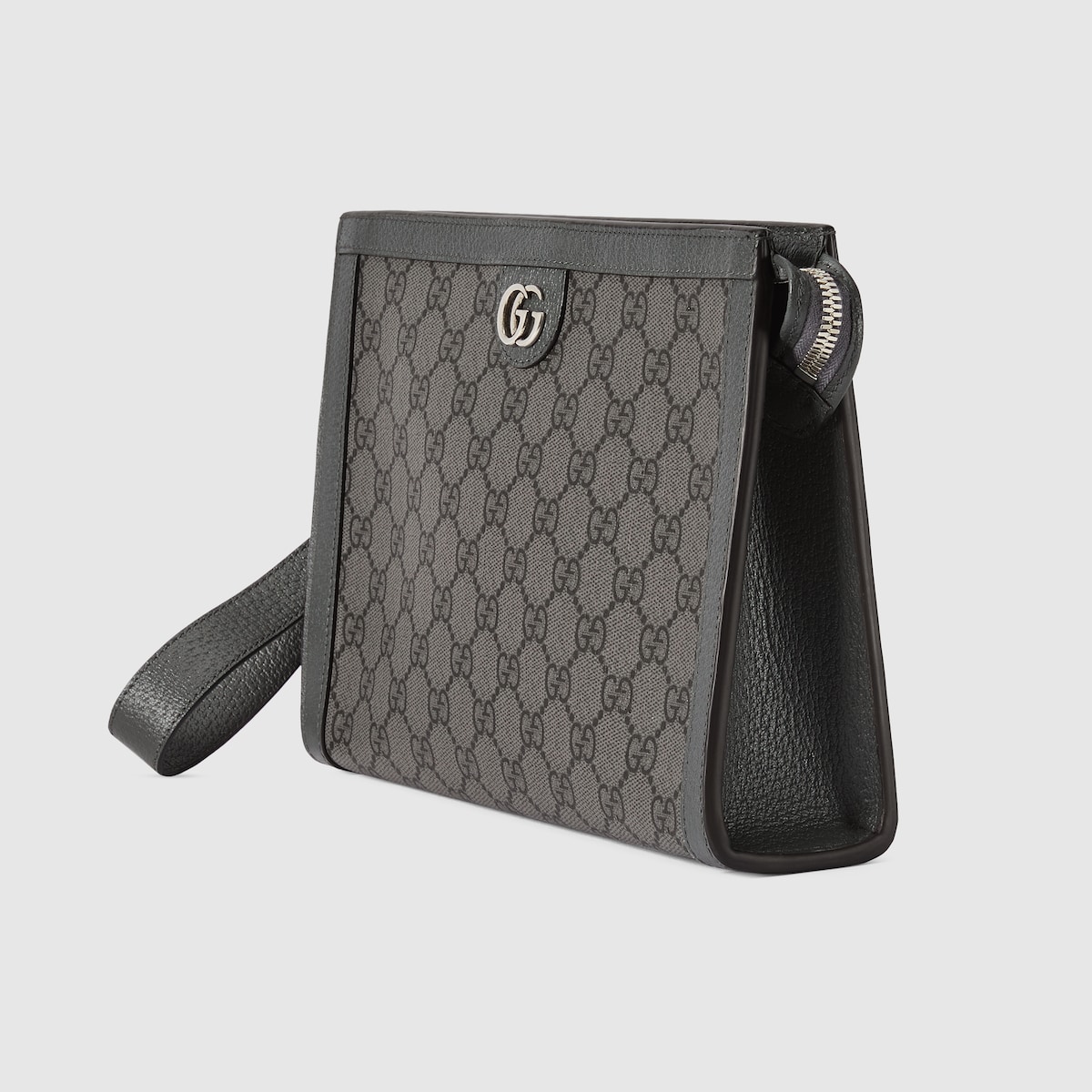 Ophidia small pouch in grey and black Supreme | GUCCI® US