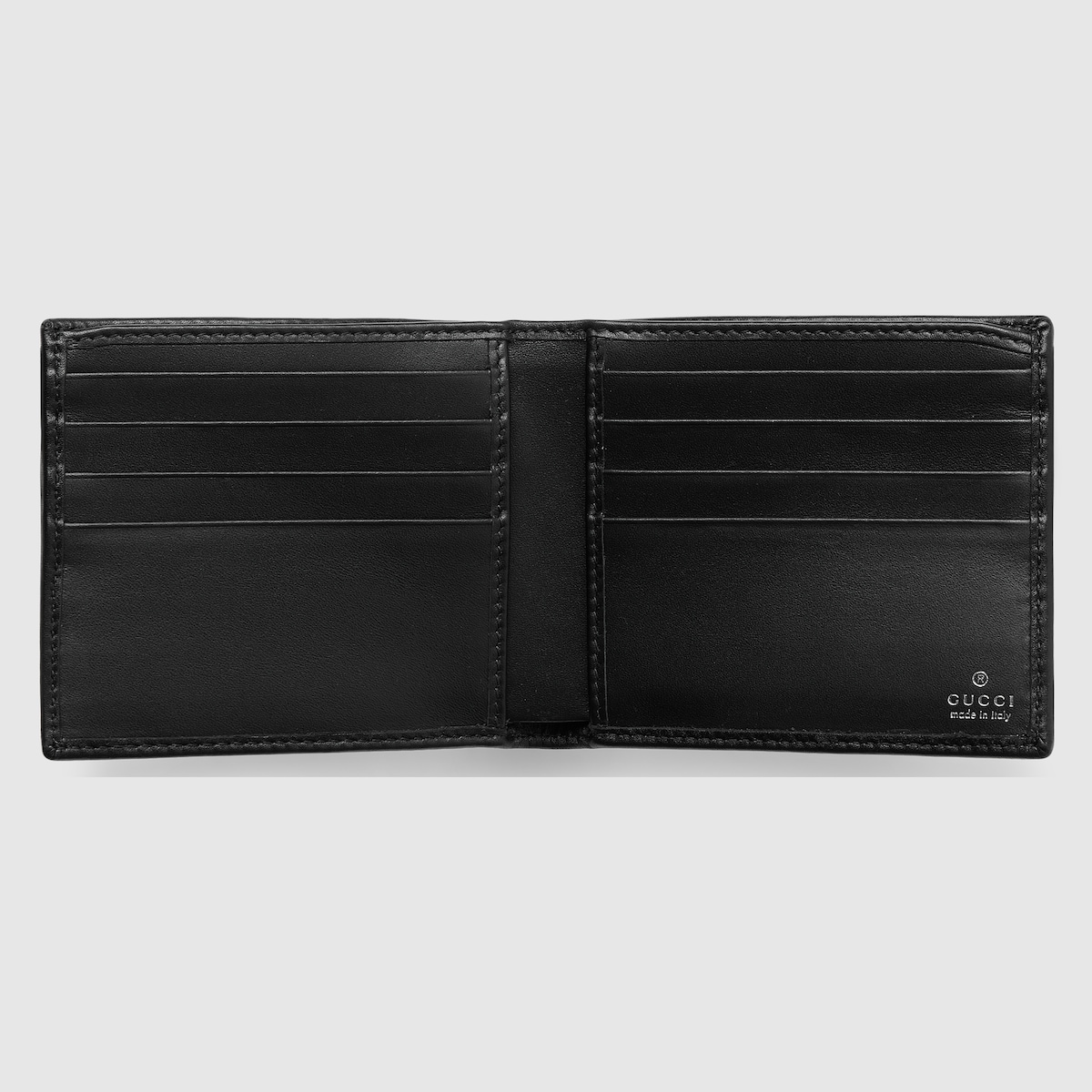 GG 二つ折りウォレット ・ブラック＆シルバー GG ファブリック | GUCCI公式