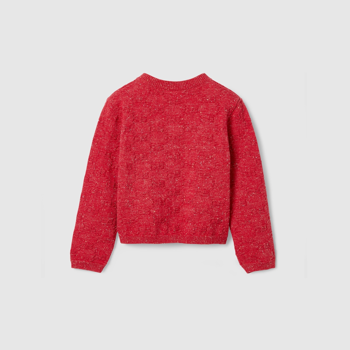 Baby GG cotton cardigan in red - thumbnail 3