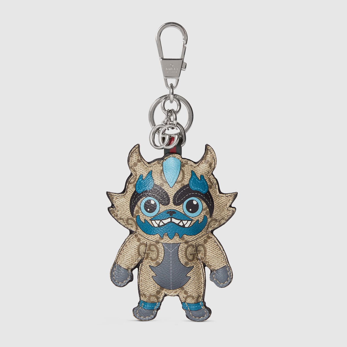 Gucci Besties keychain charm in multicolor GG fabric | GUCCI® CA
