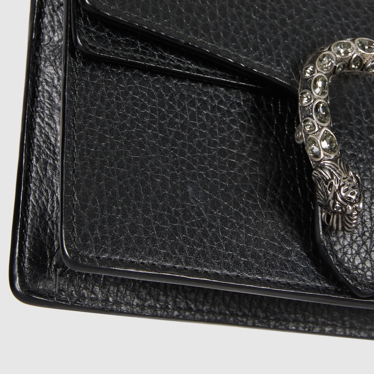 Black Leather Dionysus Super Mini Bag | GUCCI® US