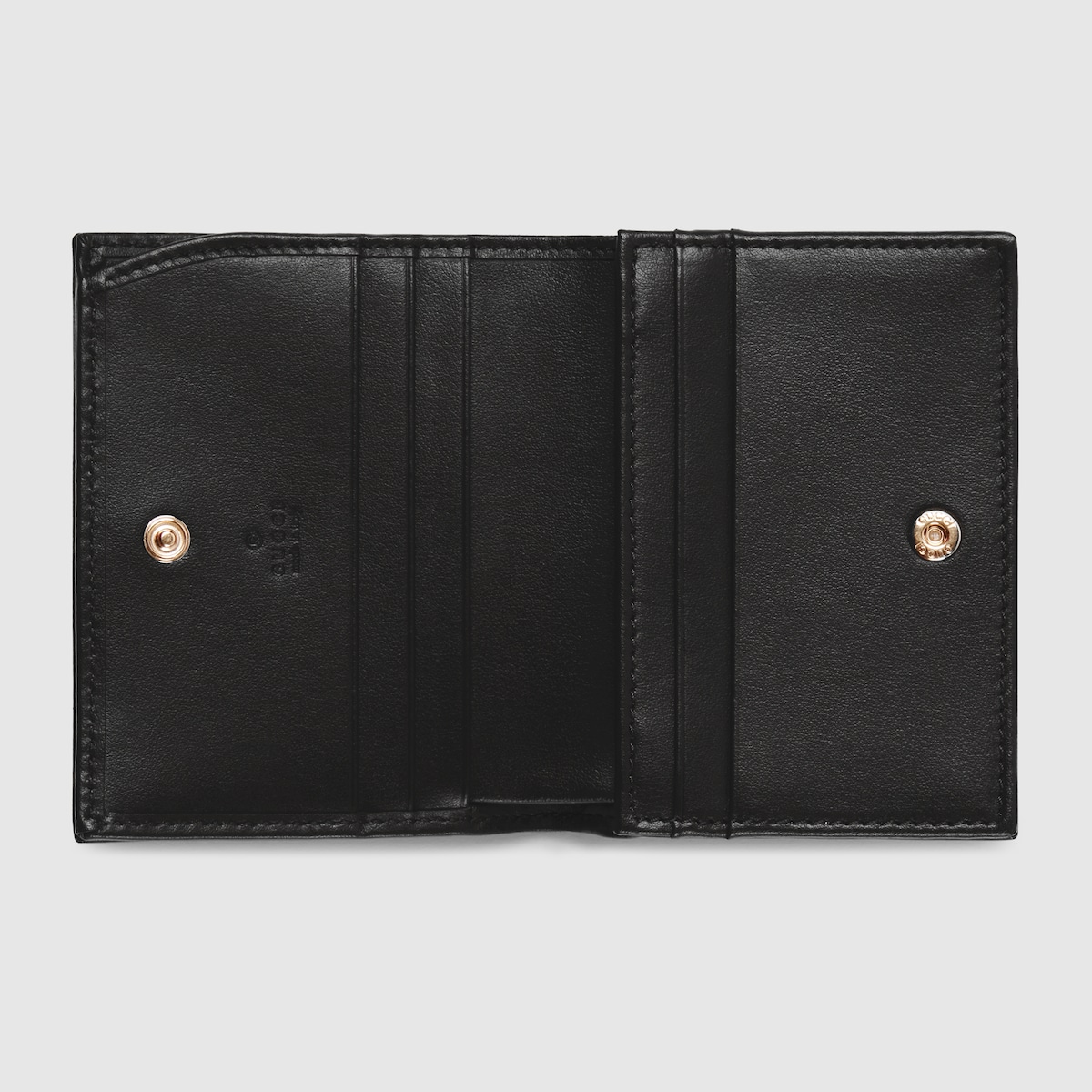 GG Marmont card case wallet in black leather | GUCCI® US