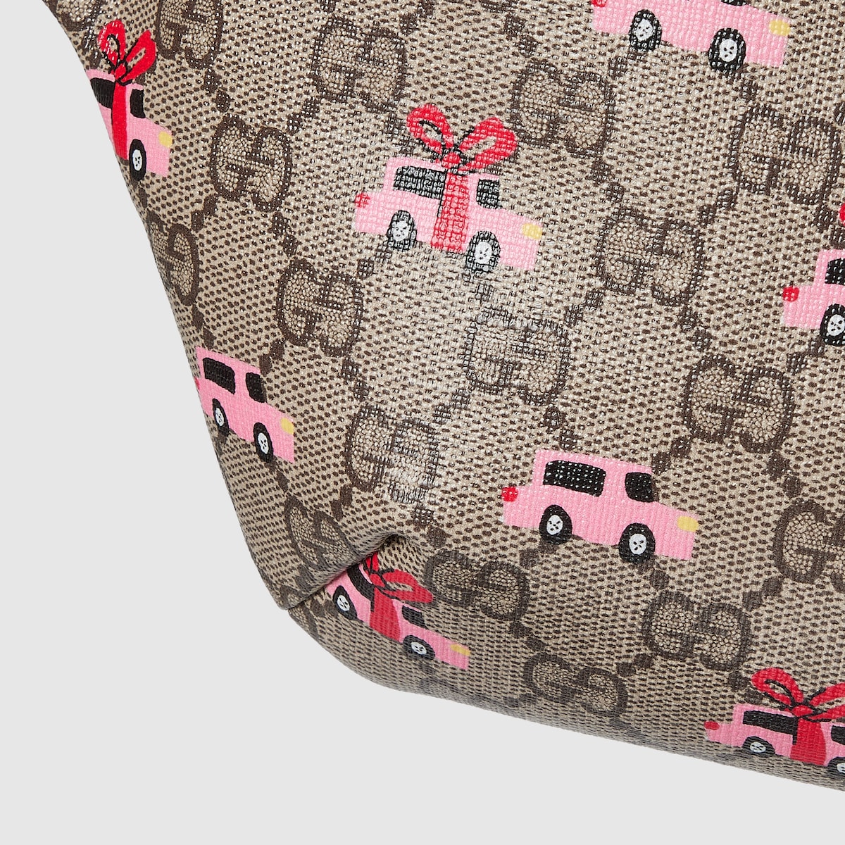Children's printed GG belt bag in beige and brown GG Supreme
