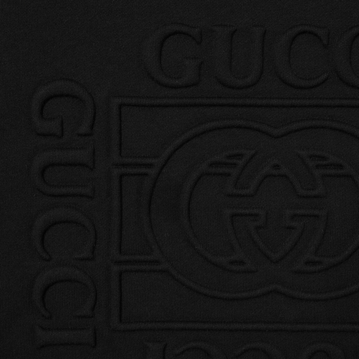 Brushed cotton jersey sweatshirt in black | GUCCI® US