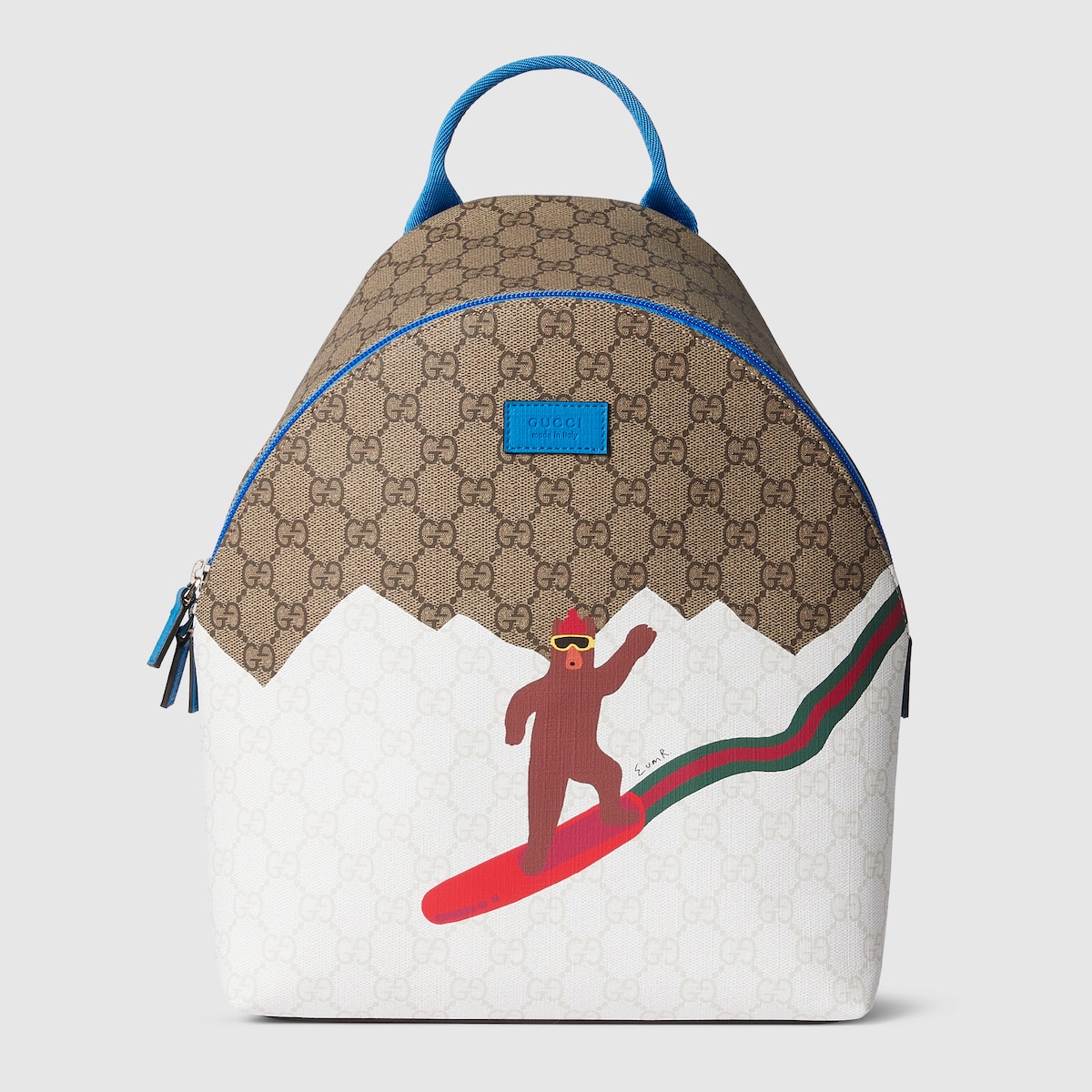 Children's printed GG backpack in beige and brown GG Supreme - thumbnail 5