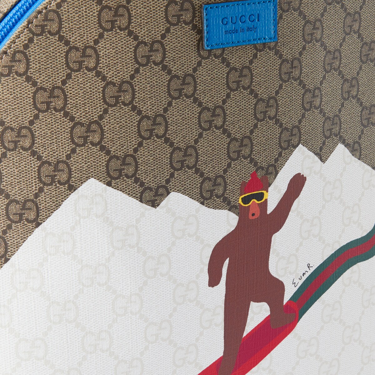 Children's printed GG backpack in beige and brown GG Supreme - thumbnail 4