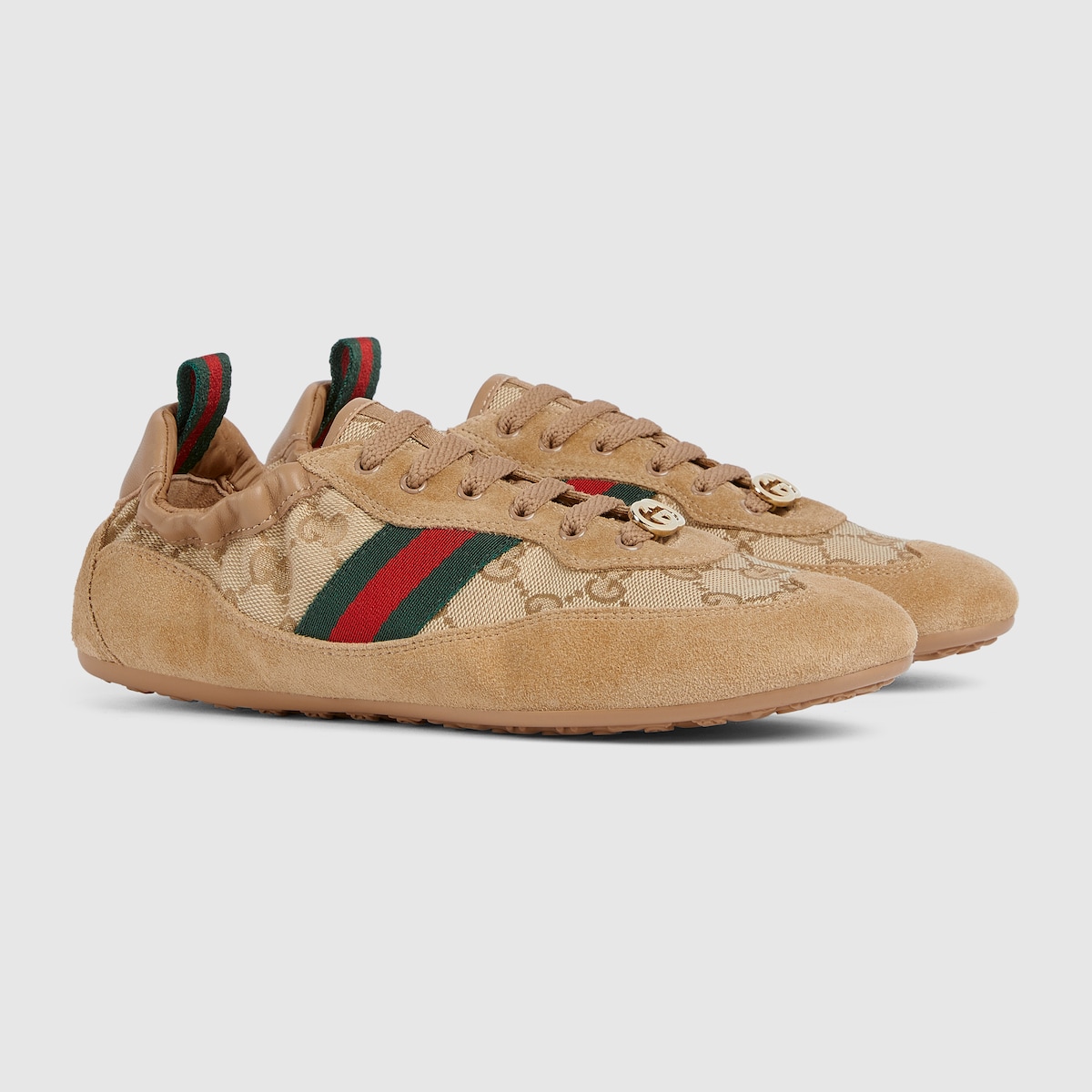 Women's Gucci Shift sneaker in light beige GG canvas | GUCCI® US