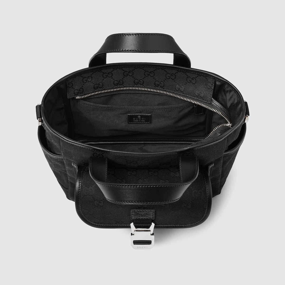 GGキャンバス スモール トートバッグ ・ブラック GGスプリーム