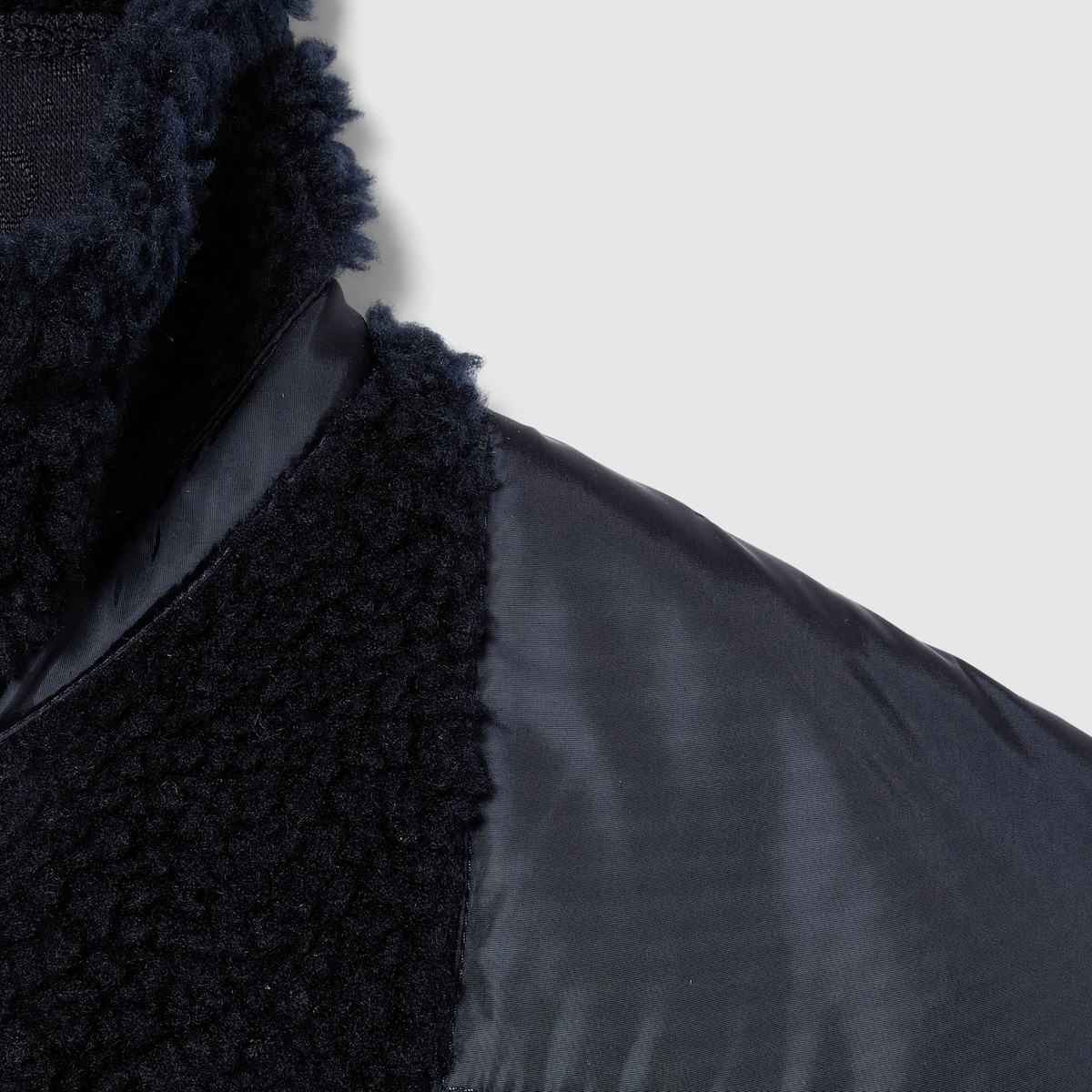 Children's GG fuzzy fabric jacket in dark blue - thumbnail 2