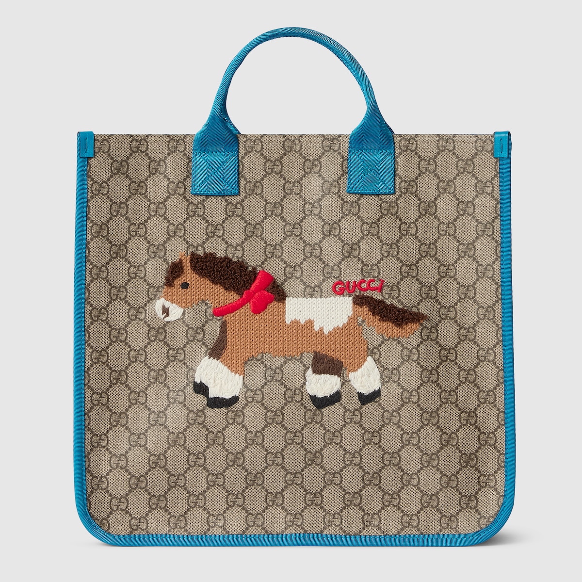 Children's GG tote bag in beige and brown GG Supreme - thumbnail 5