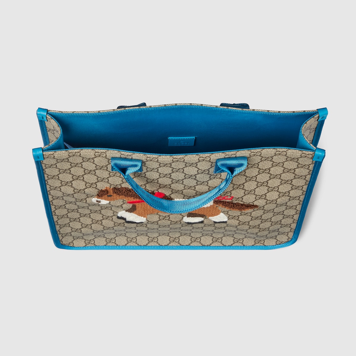 Children's GG tote bag in beige and brown GG Supreme - thumbnail 2