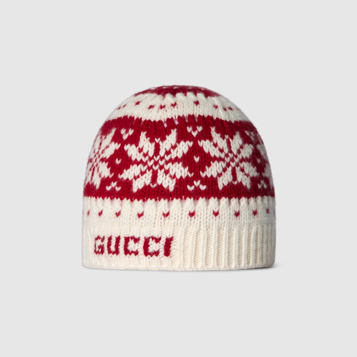 Baby hat with Gucci logo in blue and ivory - thumbnail 4