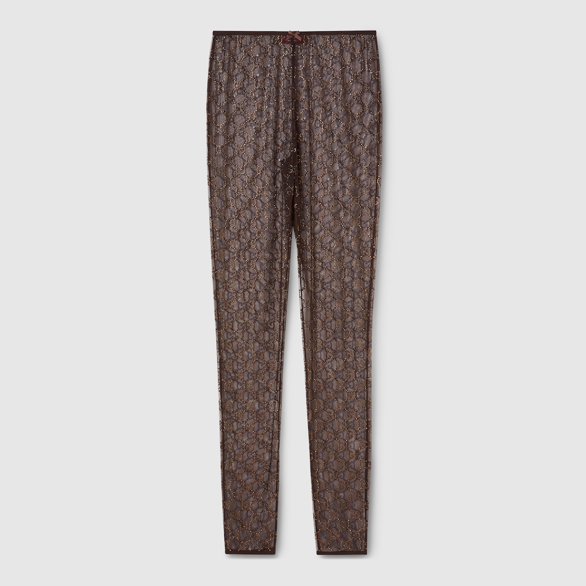GUCCI レギンス　GG Sサイズ GG クリスタル チュール レギンス ・ブラウン | GUCCI公式
