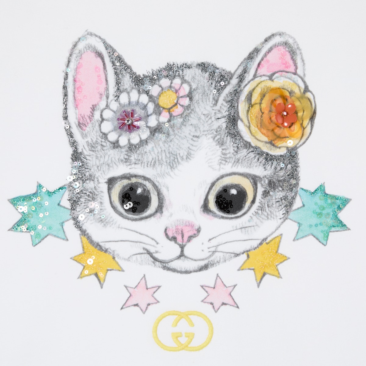 日本限定 ヒグチユウコ クロップド Tシャツ ・ホワイト | GUCCI公式