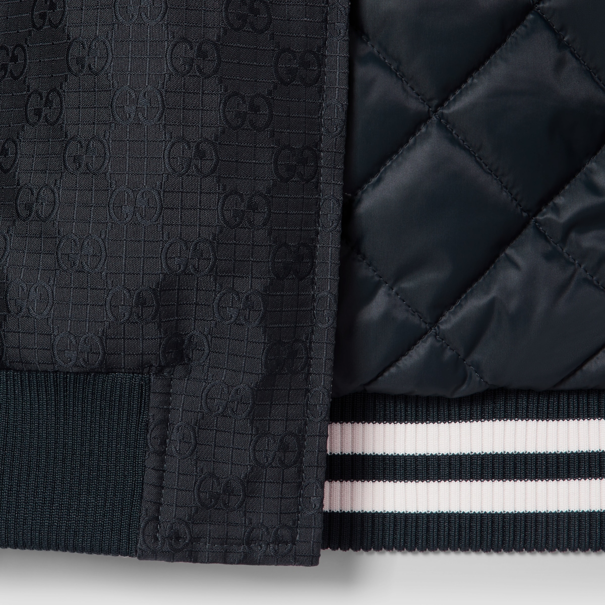 GG ripstop zip jacket in dark blue | GUCCI® US