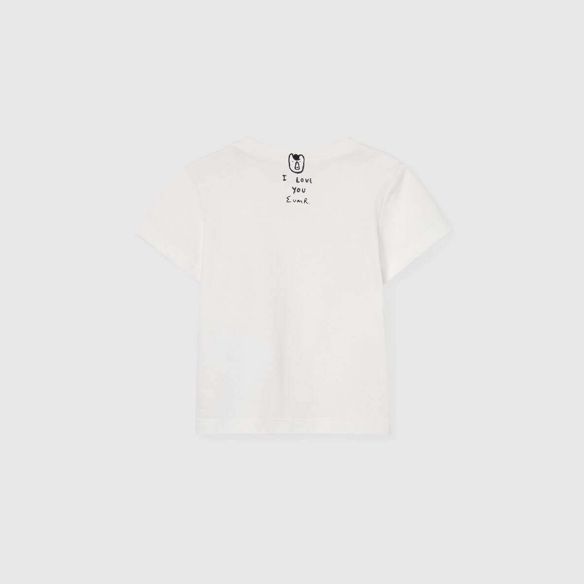 Baby printed cotton T-shirt in light pink - thumbnail 4