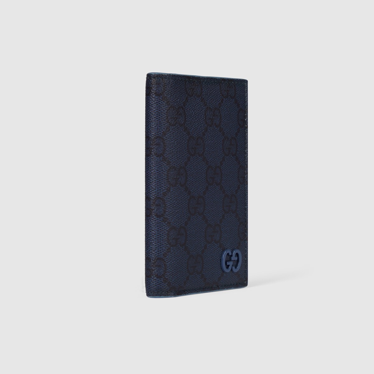 Bordeaux interior GG long card case in dark blue GG Supreme - thumbnail 2