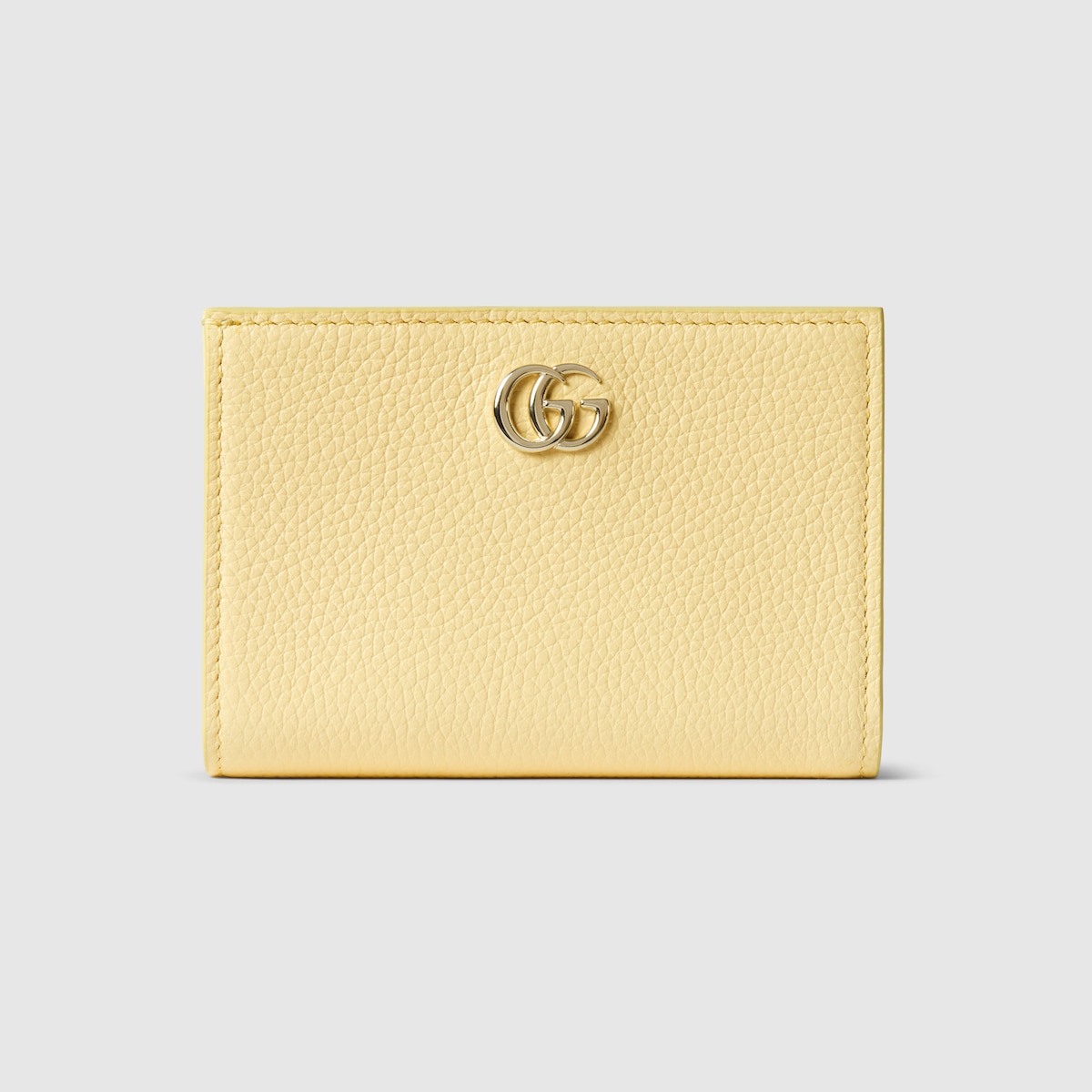 ダブルG バイカラー スモールウォレット ・イエロー＆ブラウン レザー