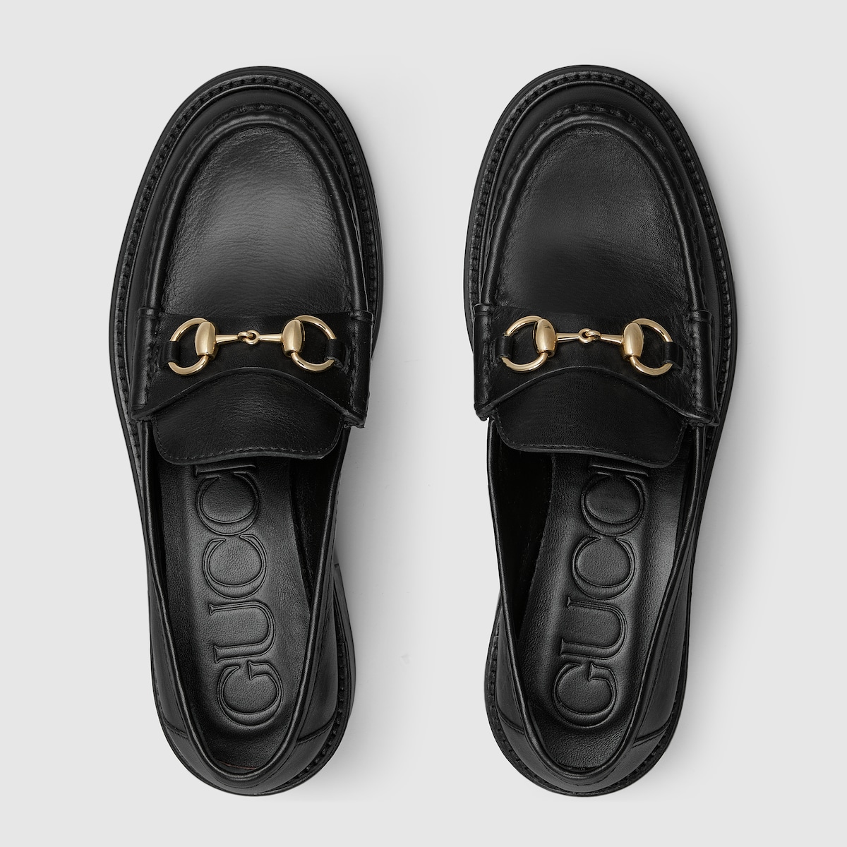 Women's Gucci Horsebit loafer in brown leather - thumbnail 10