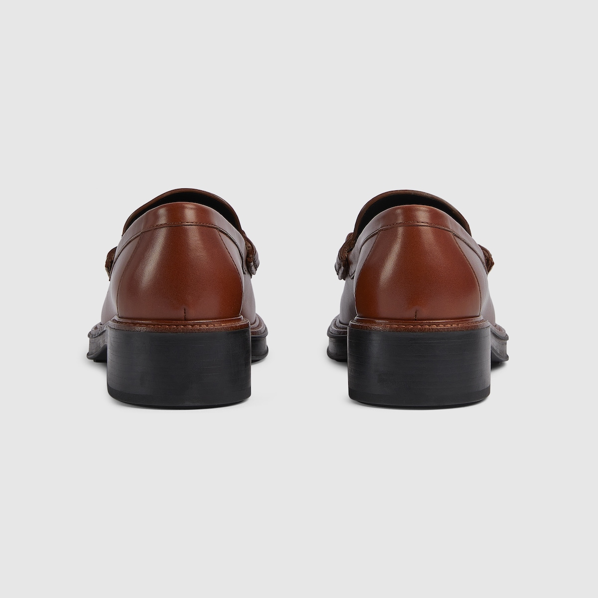 Women's Gucci Horsebit loafer in brown leather - thumbnail 6