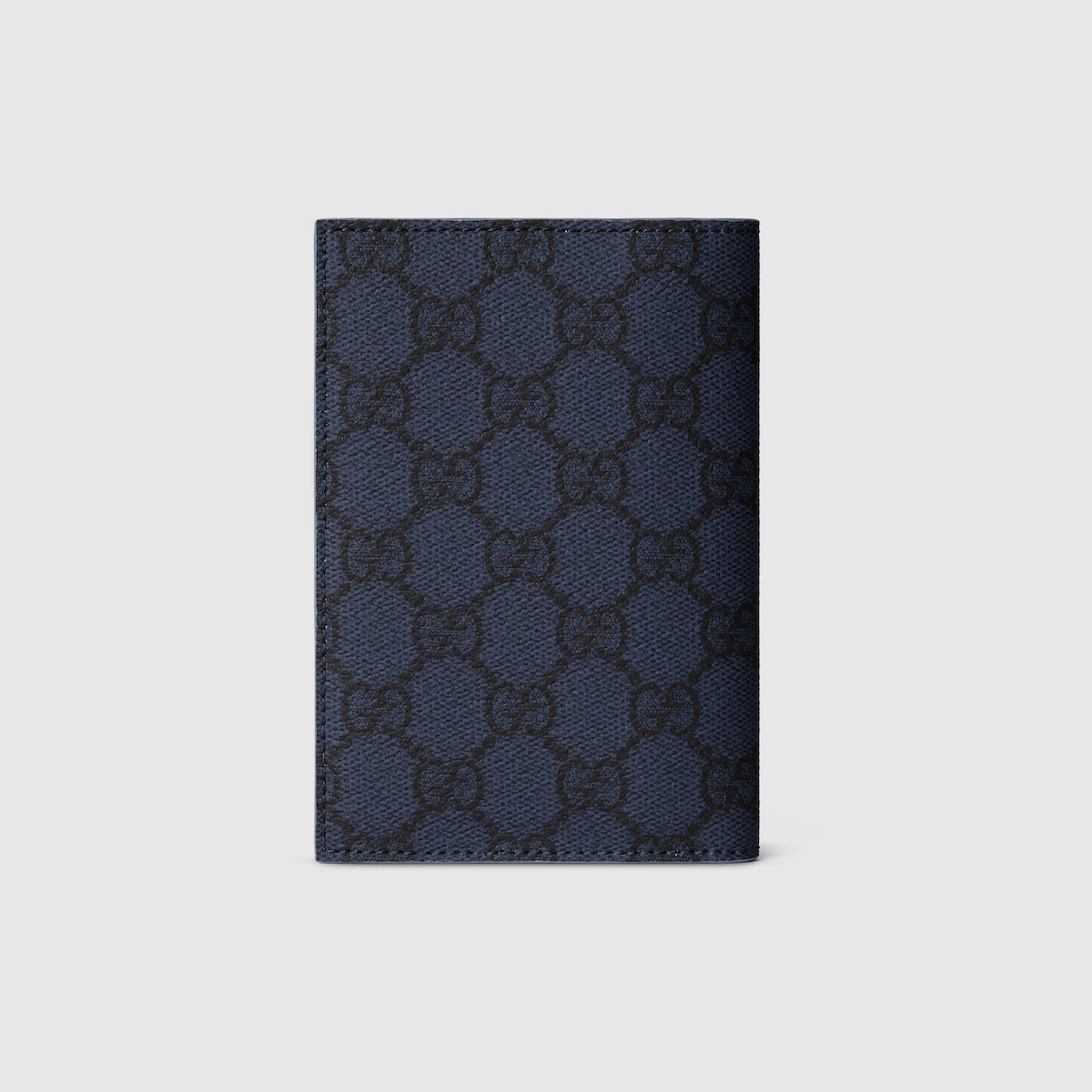 Blue interior GG passport case in dark blue GG Supreme