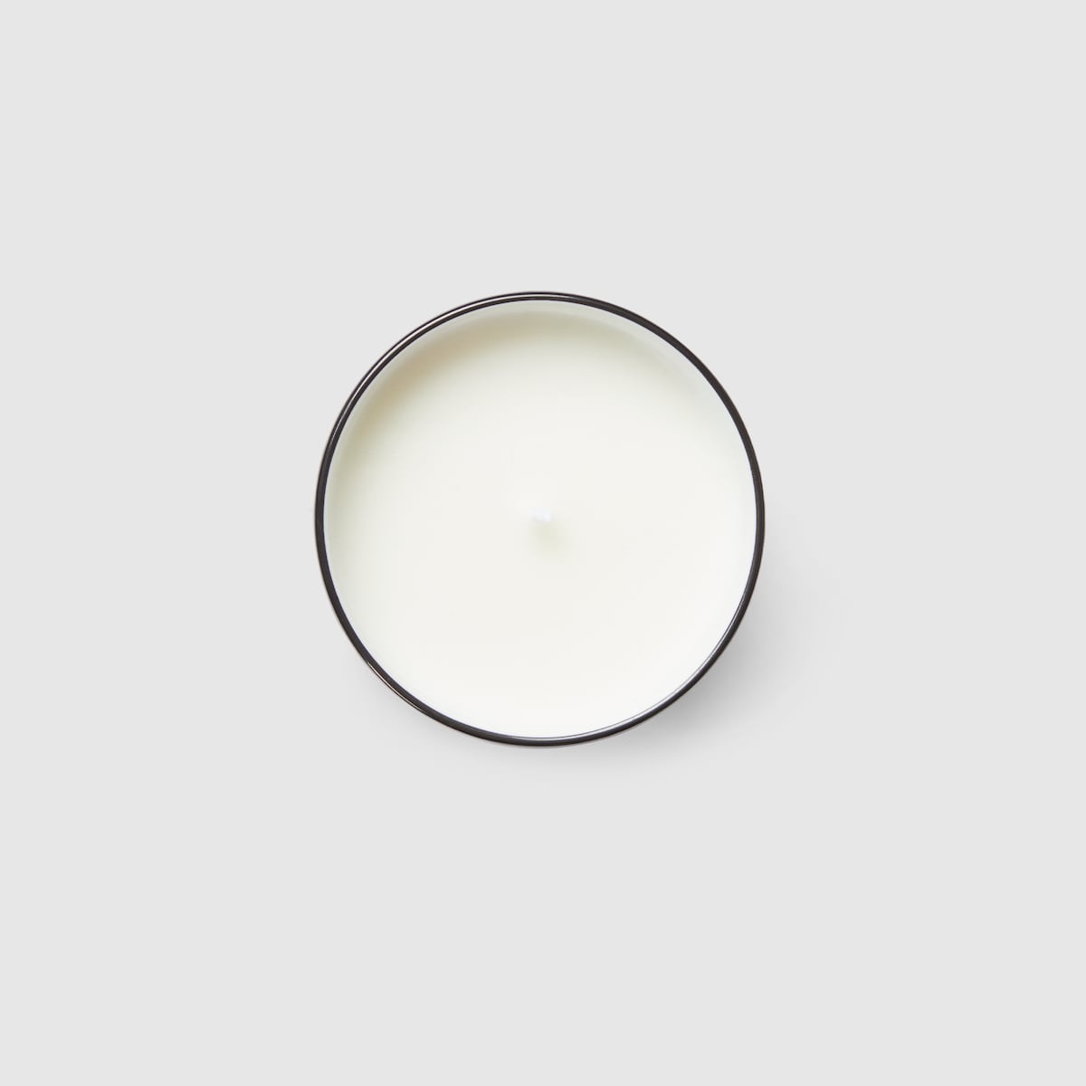 Herbarium print candle, Fig scent in white and purple porcelain - thumbnail 2