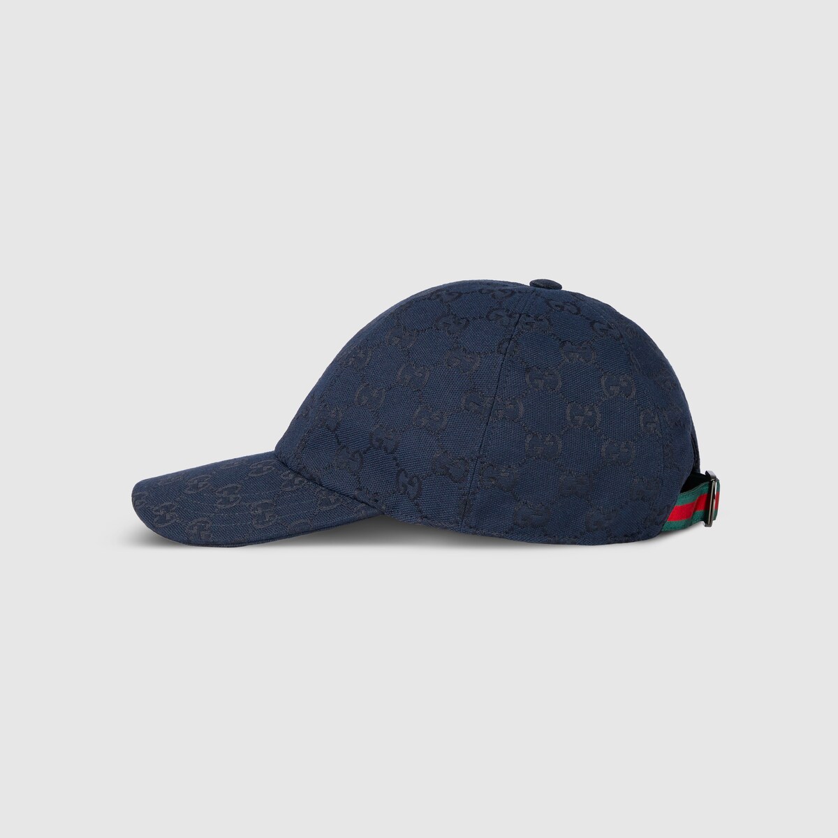GG canvas baseball hat in dark blue - thumbnail 3