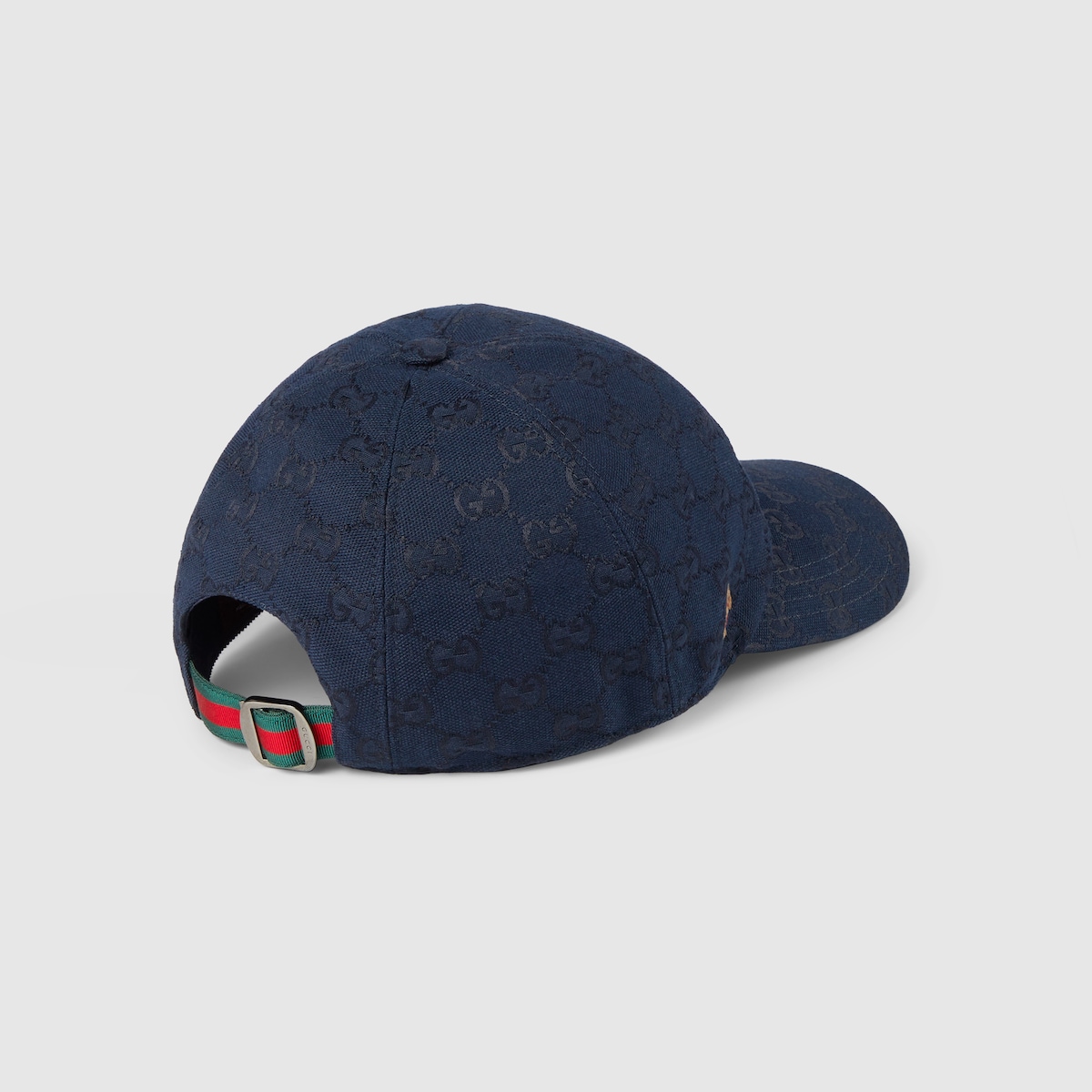 GG canvas baseball hat in dark blue - thumbnail 5