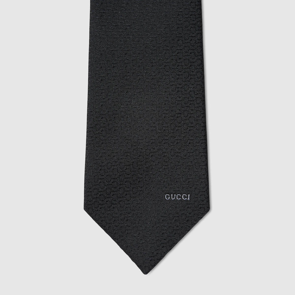 GUCCI ホースビット シルクジャカード ネクタイ ・ブラック | GUCCI公式