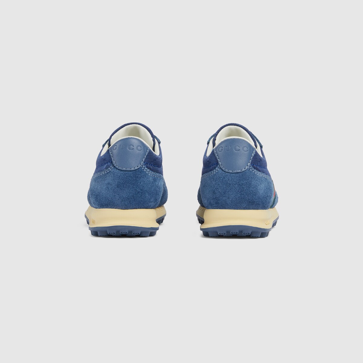 Toddler Gucci Re-Motion sneakers in blue GG nylon and suede