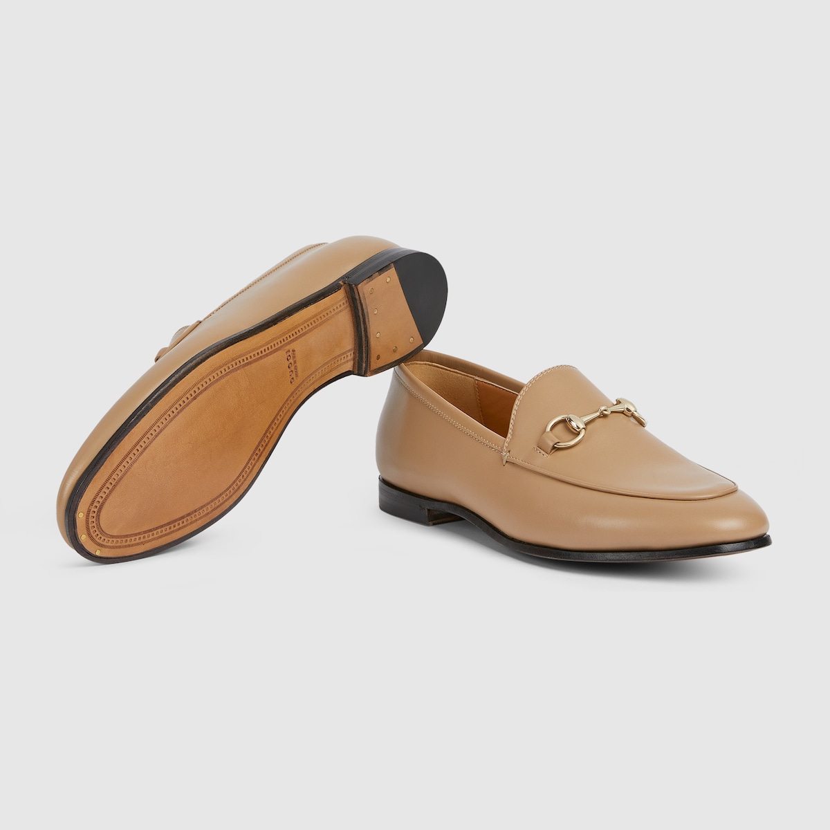 Women's Gucci Jordaan loafer in beige leather - thumbnail 4