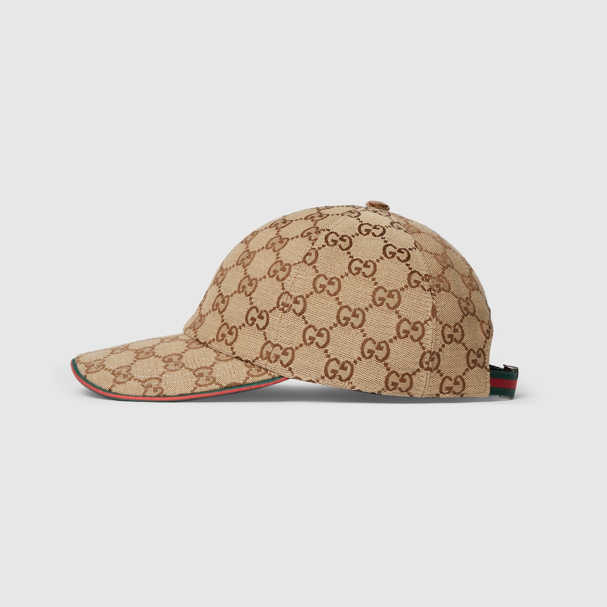 GG canvas baseball cap in beige and dark brown - thumbnail 3