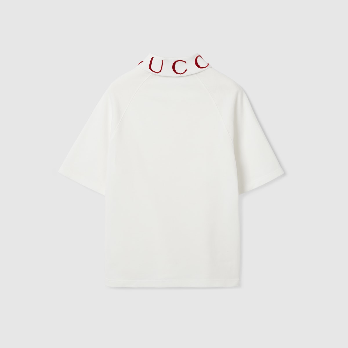 Children's stretch cotton polo shirt in white | GUCCI® UK